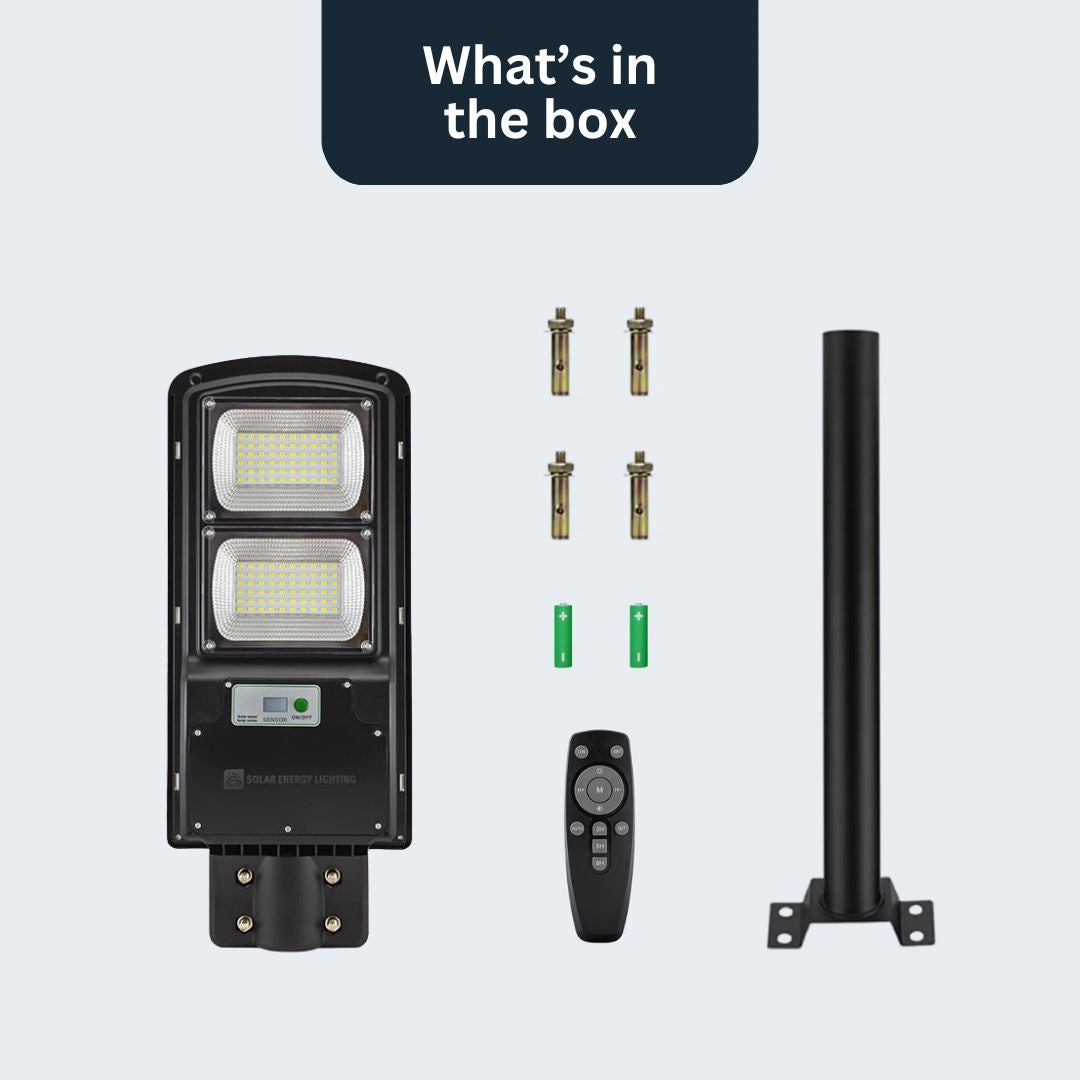 IlluminateSolarMega™ - 3 Lights + 1 Free 300W/6000 Lumens Ultra-Bright Solar Street Lights