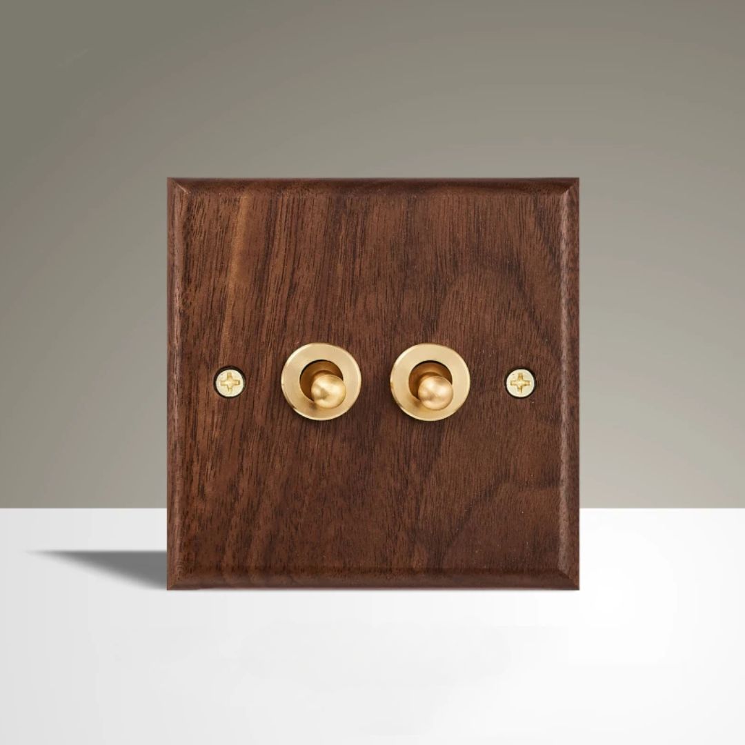 Vintage Wooden Toggle Switch