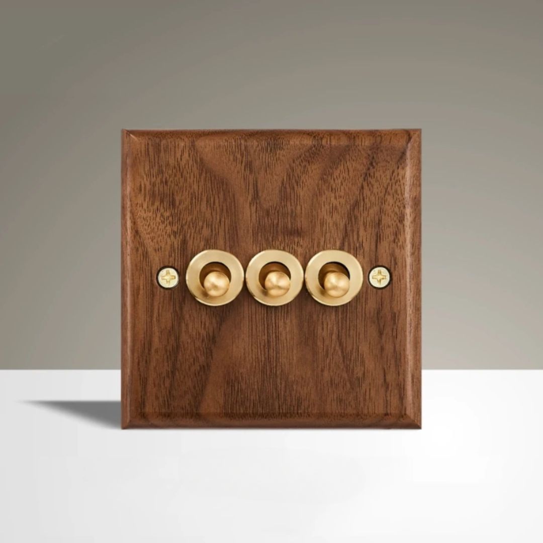 Vintage Wooden Toggle Switch
