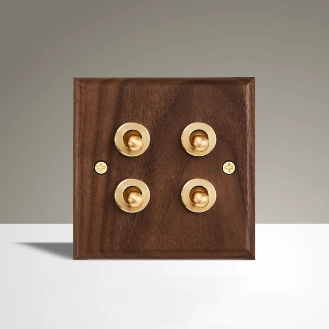 Vintage Wooden Toggle Switch