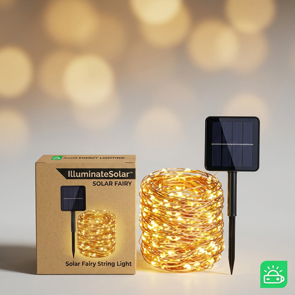 Solar Powered Outdoor String Fairy Lights
