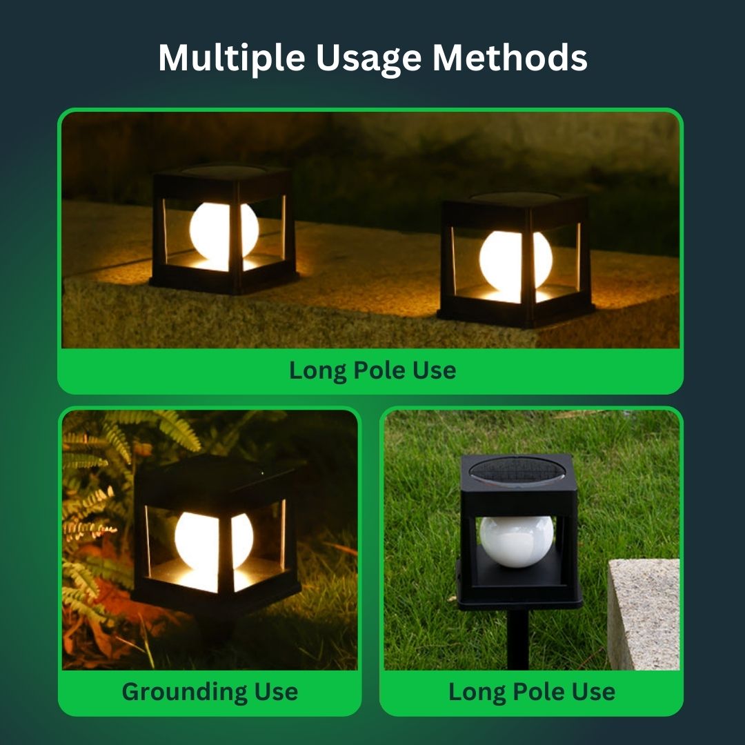 CubeGlow™ - Solar Fence & Pathway Light