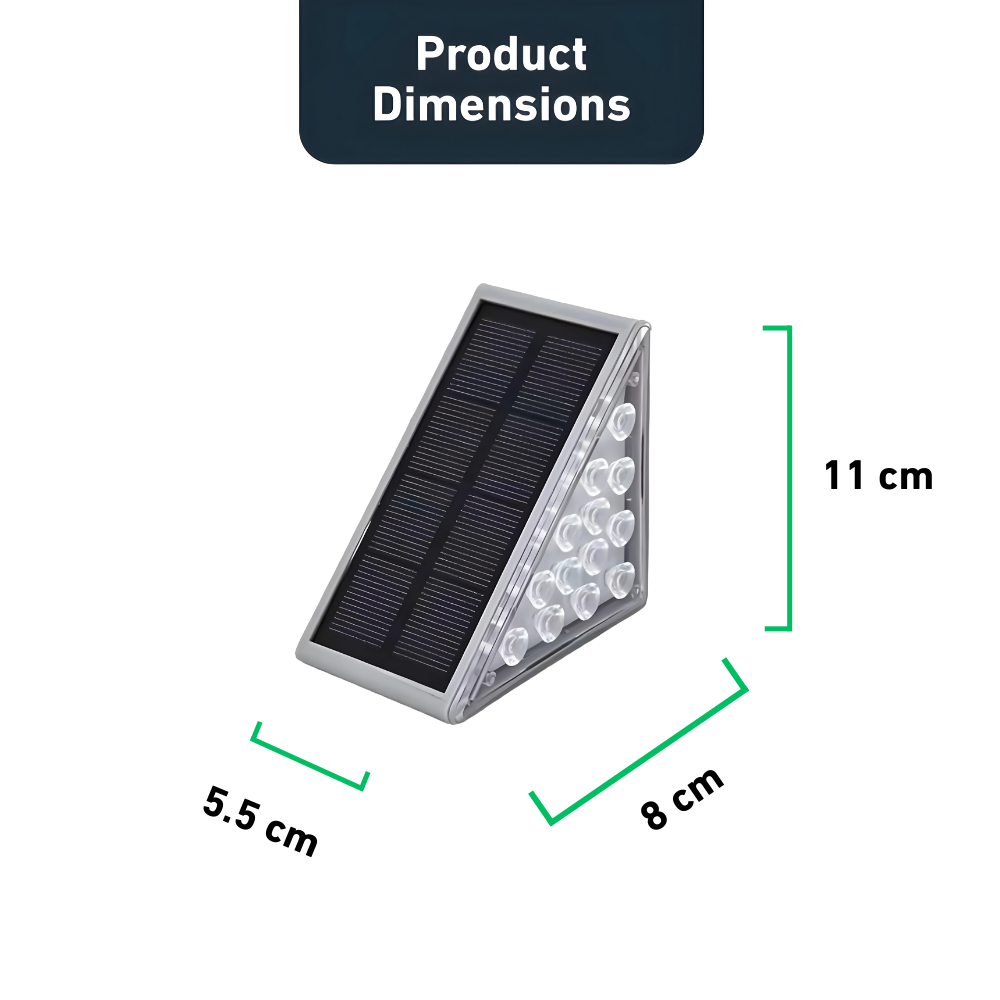 Solar-Powered Step Lights for Outdoor Stairs and Pathways