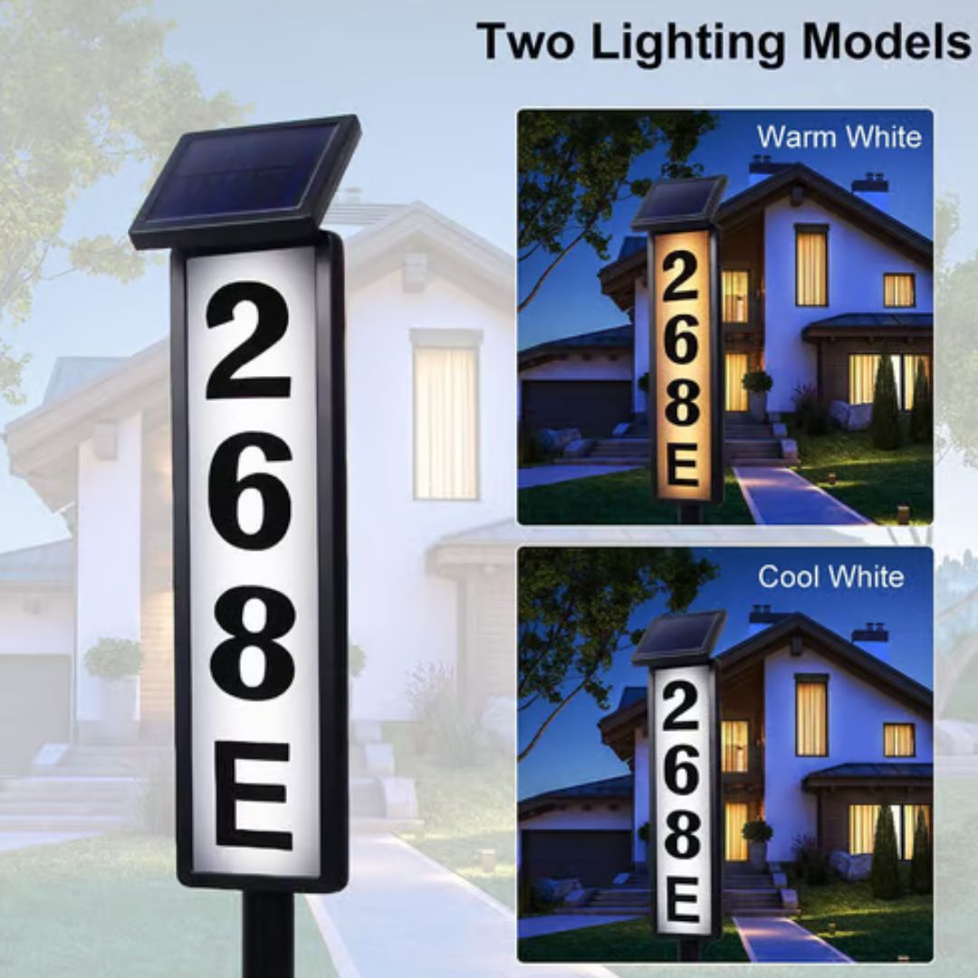 SunMark - Solar address sign
