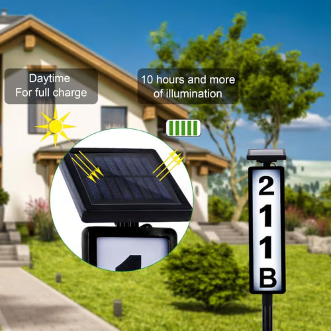 SunMark - Solar address sign