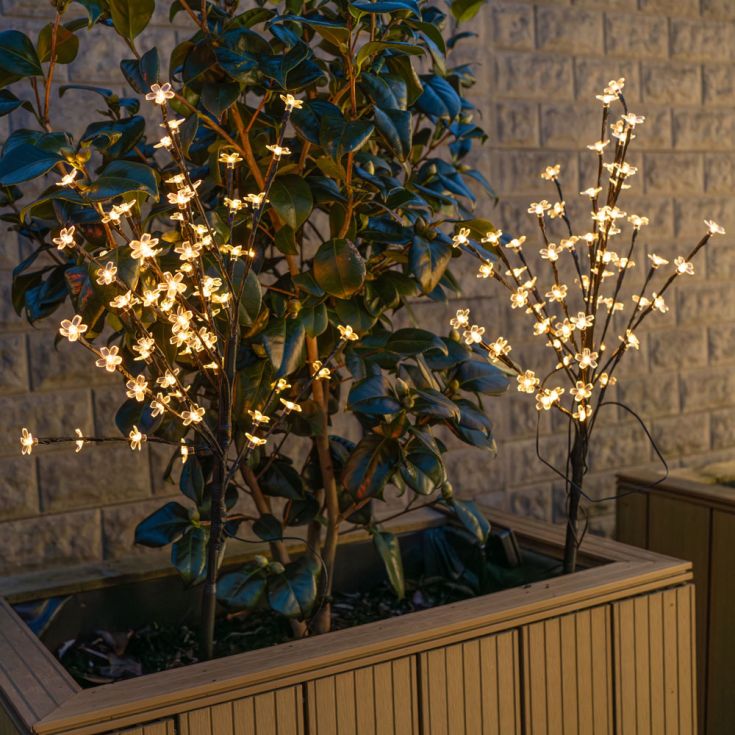 BlossomGlow Solar Garden Stake Lights (2 pcs)