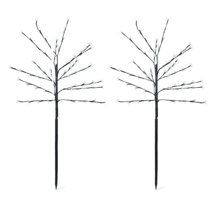 BlossomGlow Solar Garden Stake Lights (2 pcs)