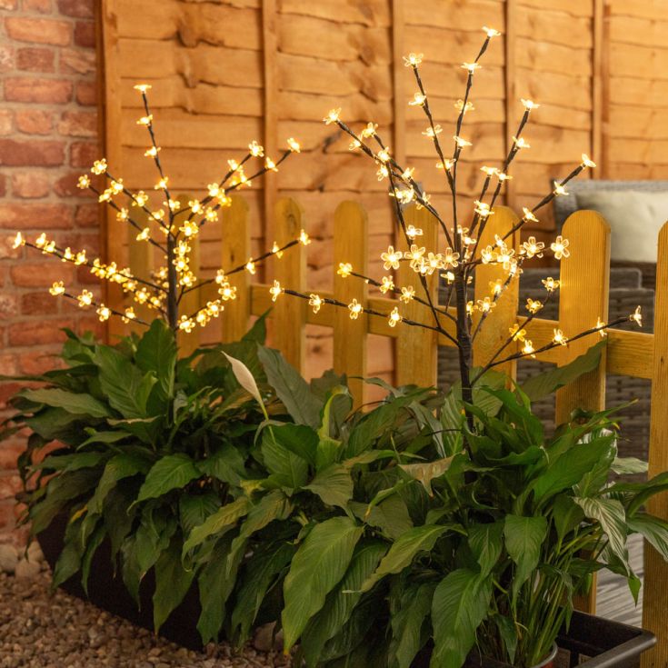 BlossomGlow Solar Garden Stake Lights (2 pcs)