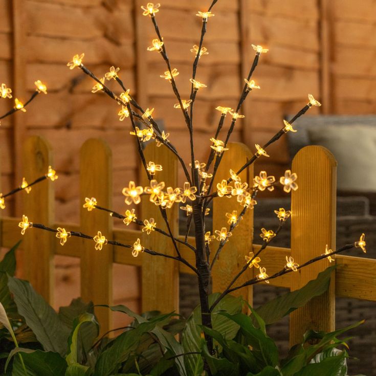 BlossomGlow Solar Garden Stake Lights (2 pcs)