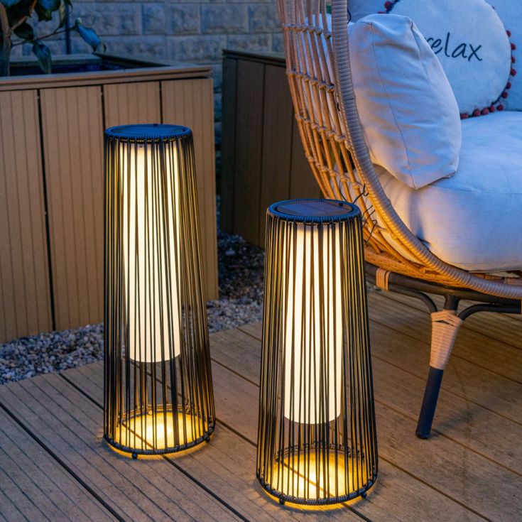 Solaro Rattan Floor Light