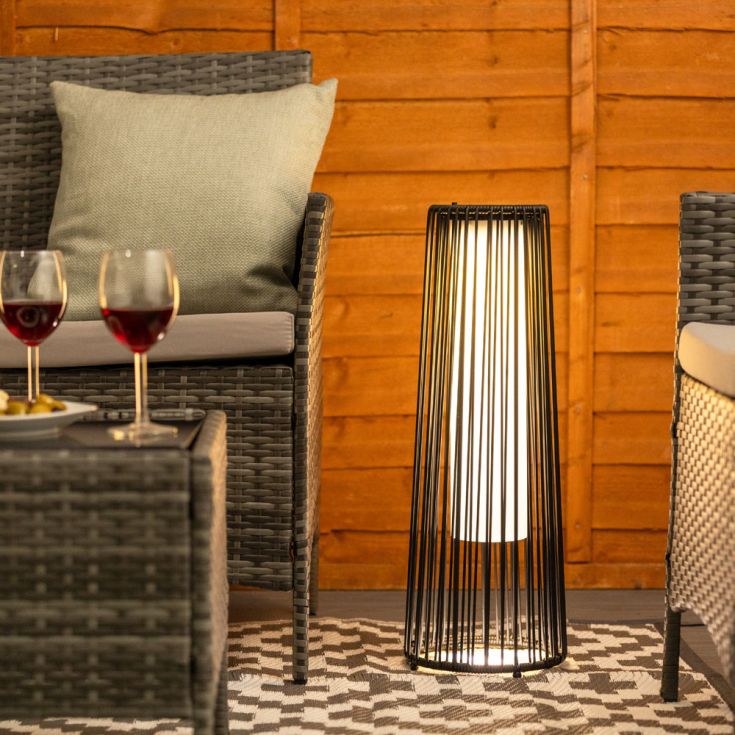 Solaro Rattan Floor Light