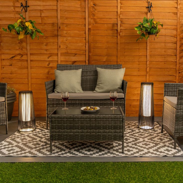 Solaro Rattan Floor Light