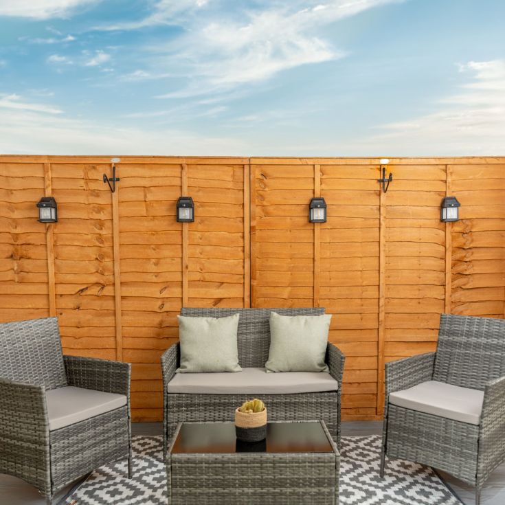 NightGlint Solar Motion Lanterns – Set of 4