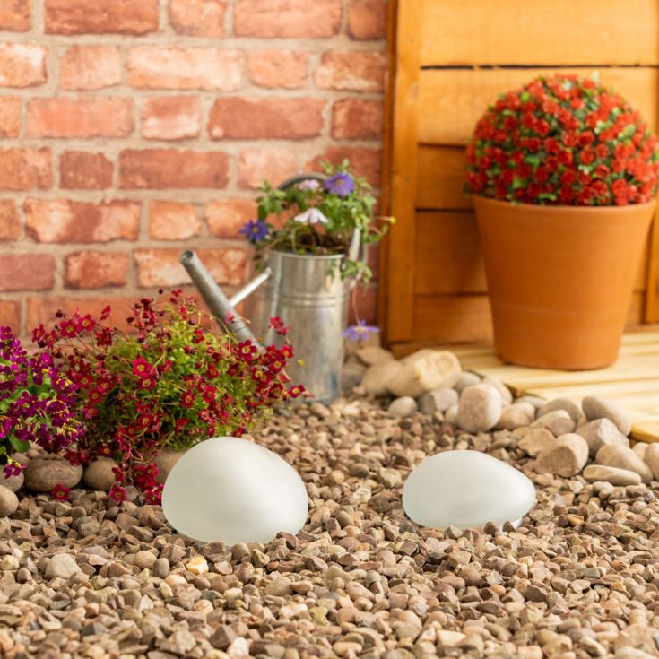 GlowPebble Solar Light Set 2pcs