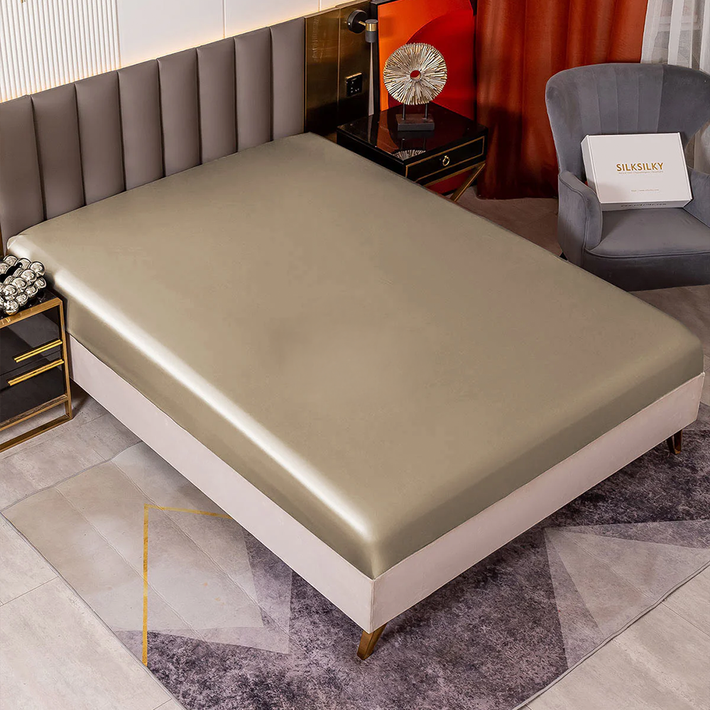 19 Momme Mulberry Silk Seamless Fitted Sheet