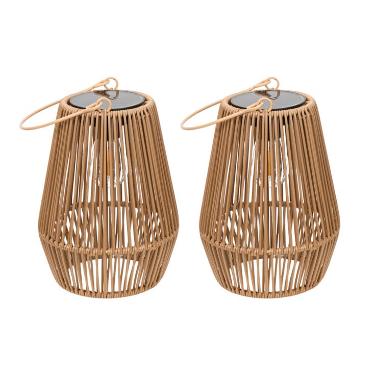 SolBamboo Solar Lanterns – Set of 2