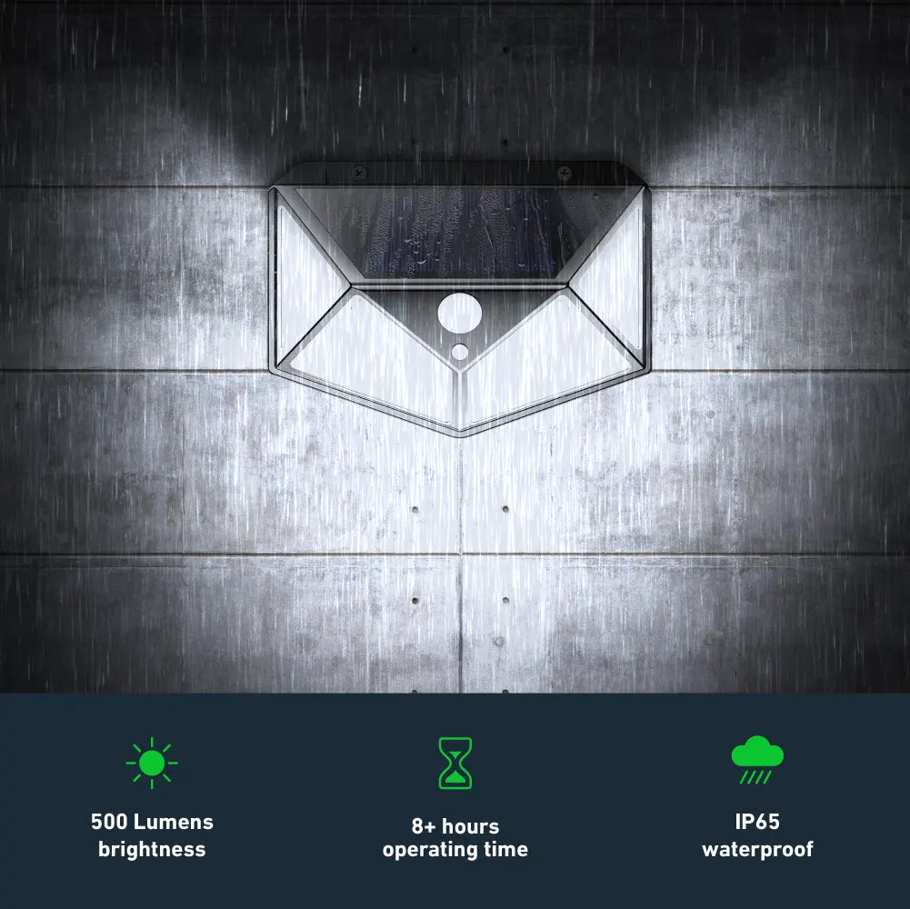 270° Wide Angle Solar PIR Motion Sensor Light