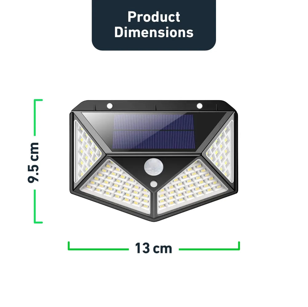 270° Wide Angle Solar PIR Motion Sensor Light