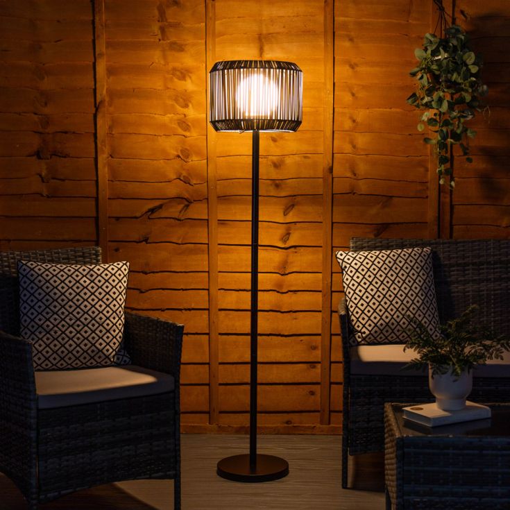 SolRattan Solar Floor Lamp