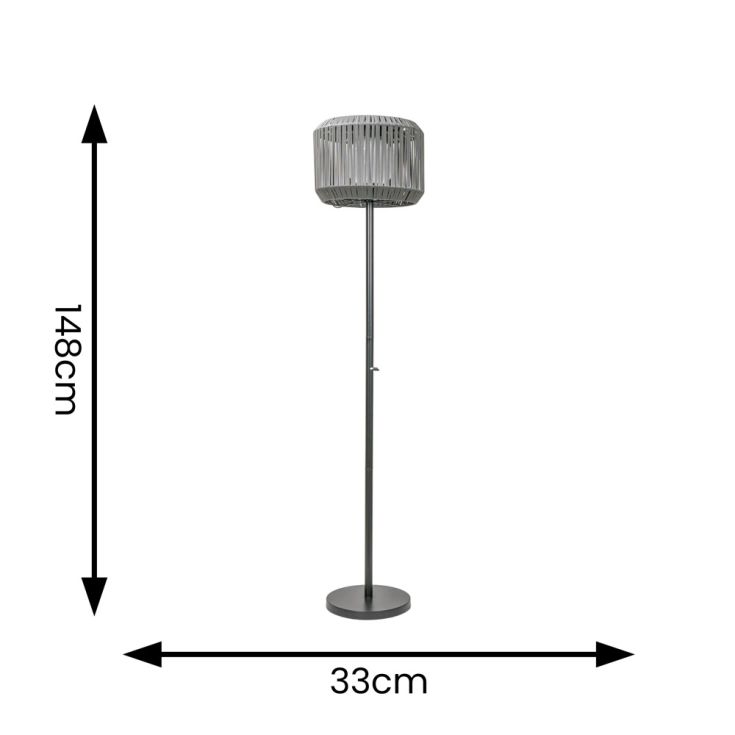 SolRattan Solar Floor Lamp