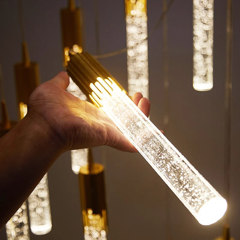GoldenPegs – Elegant Pendant Light with Gold Accents