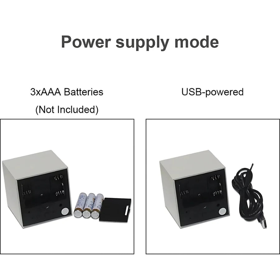 CubeGlow LED Alarm Clock