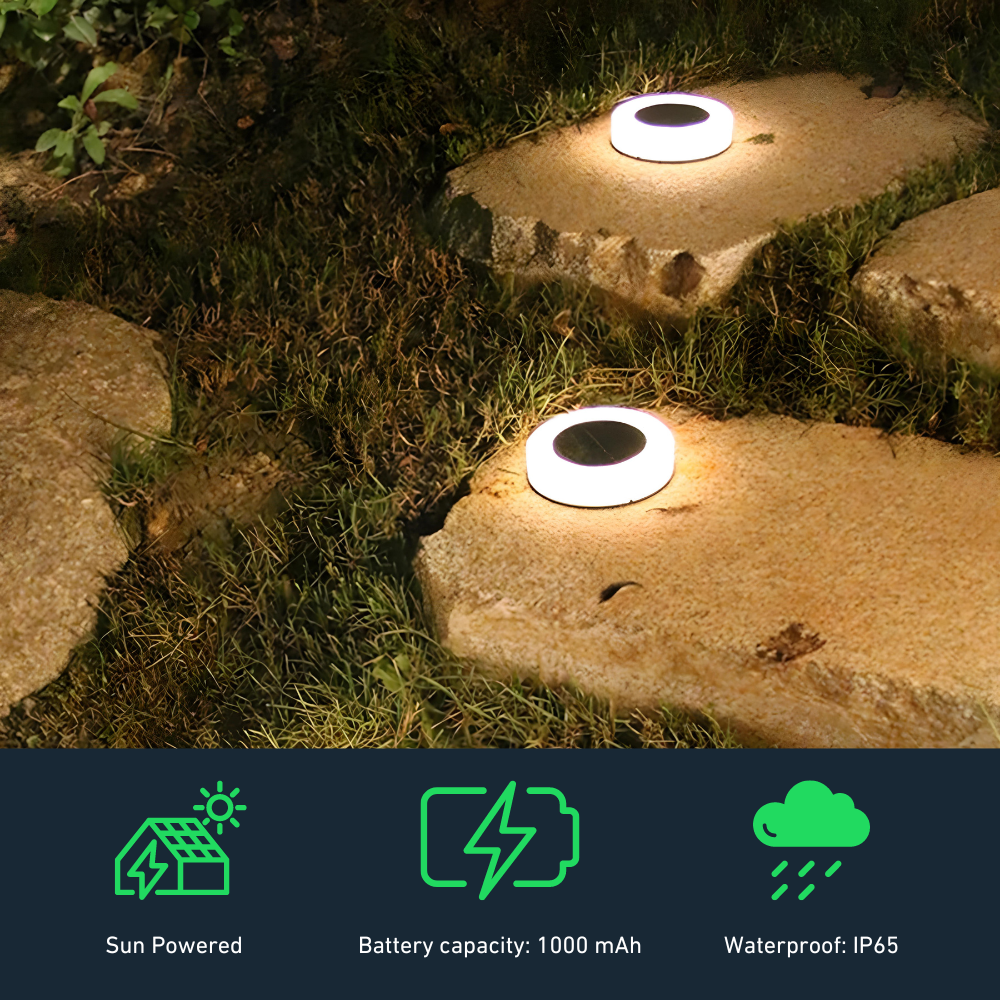 SolarGlow – Slim Solar LED Ground Spotlights