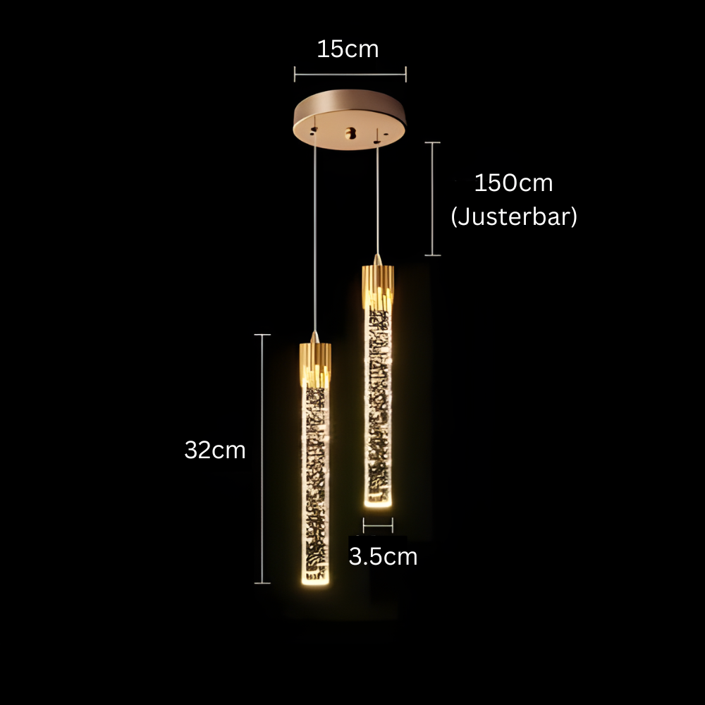 GoldenPegs – Elegant Pendant Light with Gold Accents