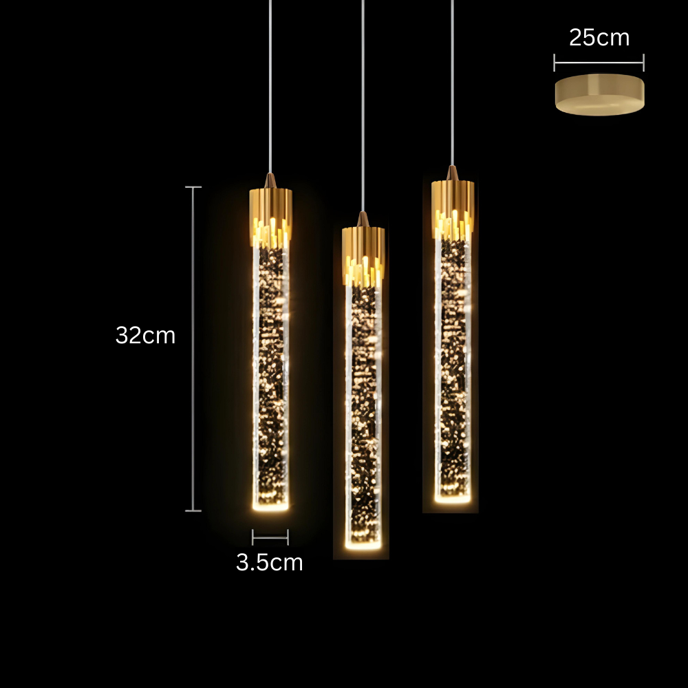 GoldenPegs – Elegant Pendant Light with Gold Accents