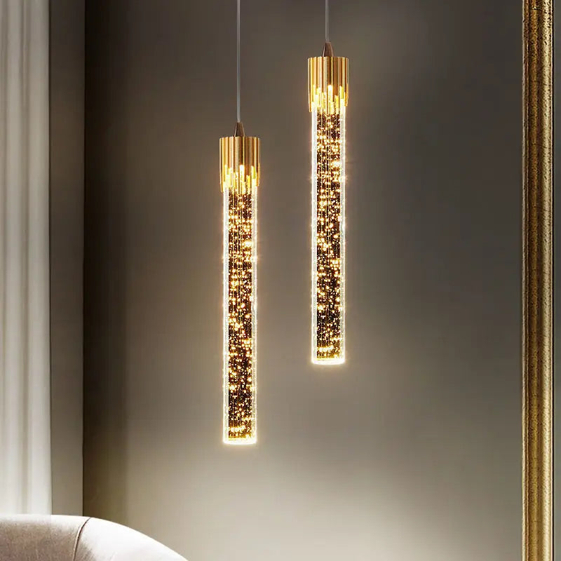 GoldenPegs – Elegant Pendant Light with Gold Accents