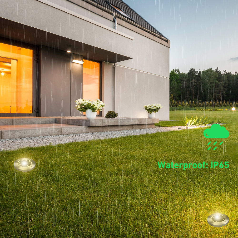RoundSolar – Solar Ground LED Spotlight for Outdoors
