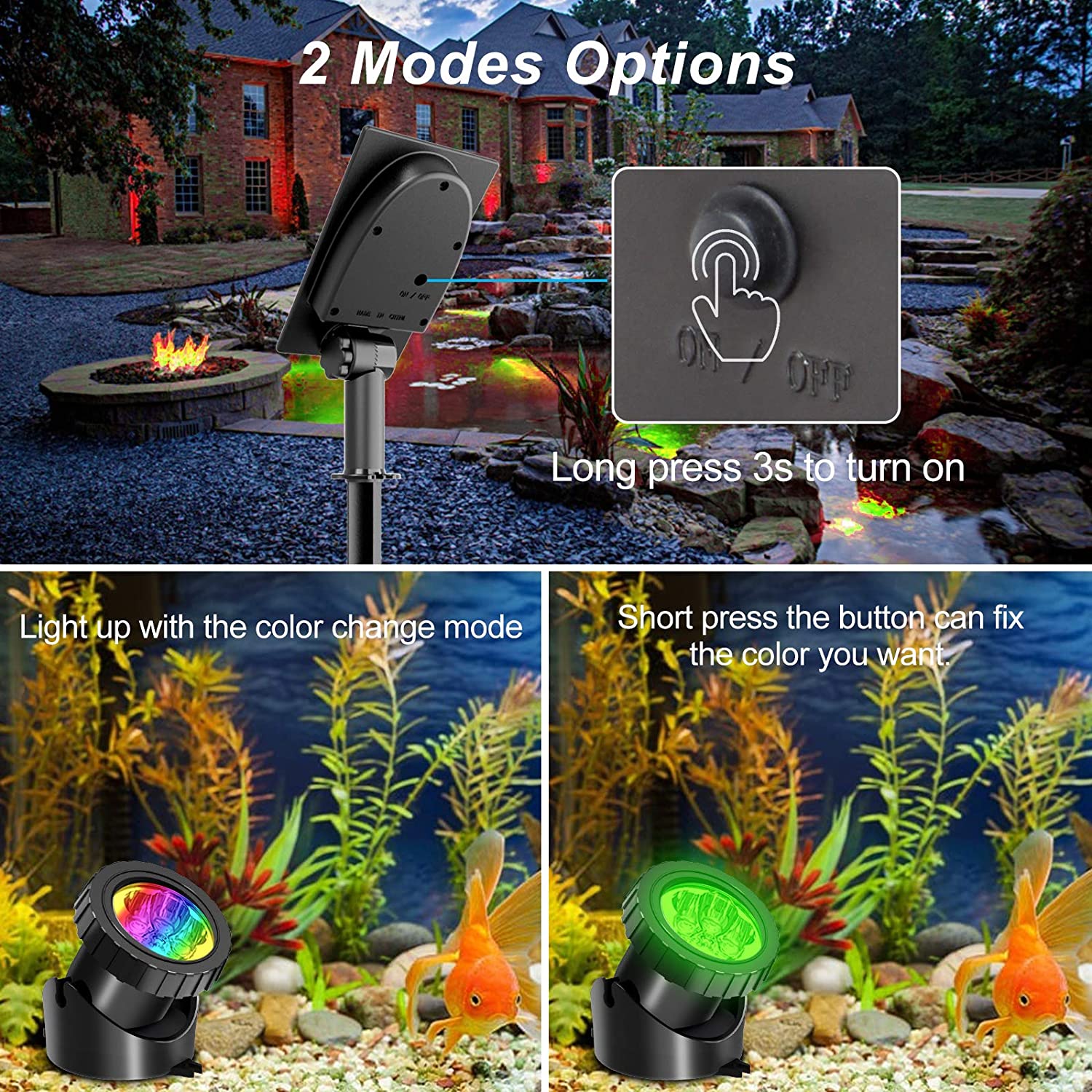 ColourWave™- Solar RGB Pond & Pool Lights