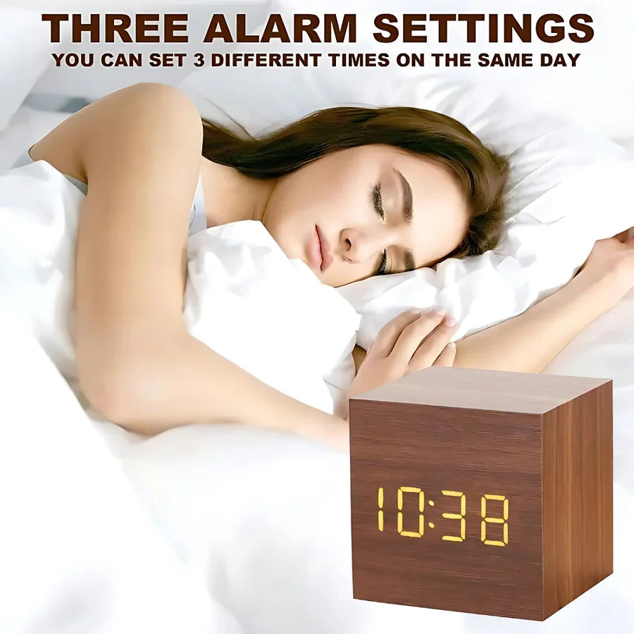 CubeGlow LED Alarm Clock