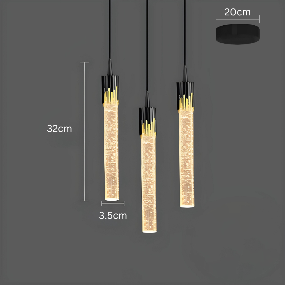 GoldenPegs – Elegant Pendant Light with Gold Accents