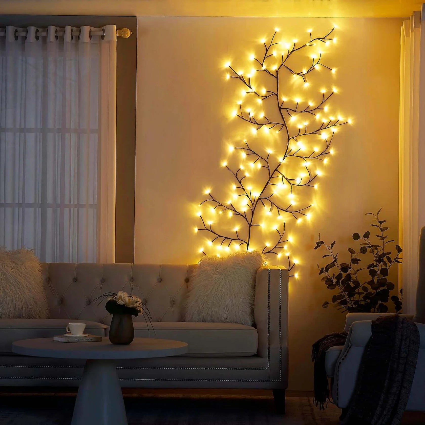 Enchanted Willow Vine – Decorative Light with Natural Branch Design