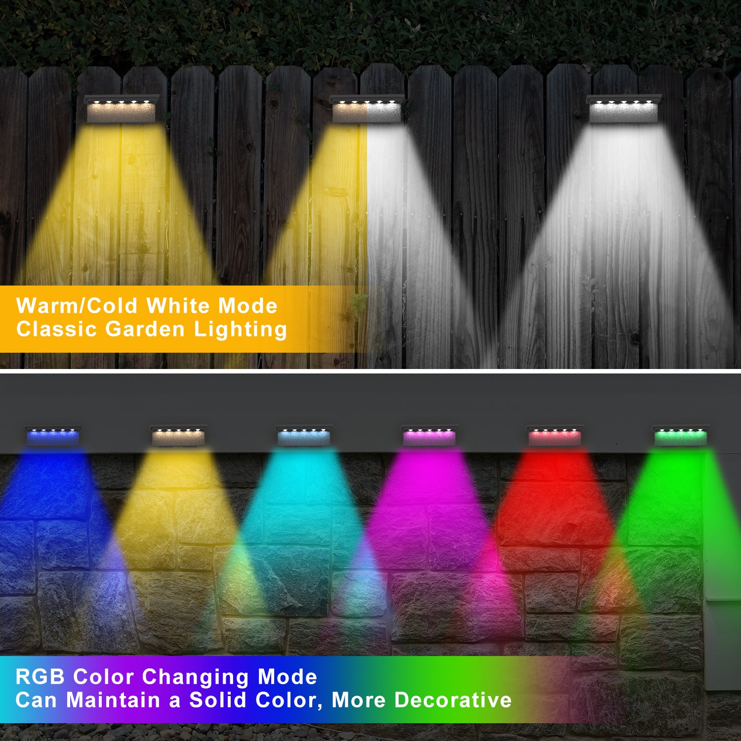 VividSolar™ - Solar Fence Light
