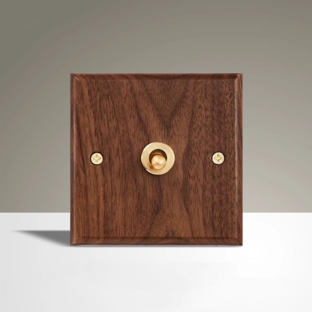 Vintage Wooden Toggle Switch