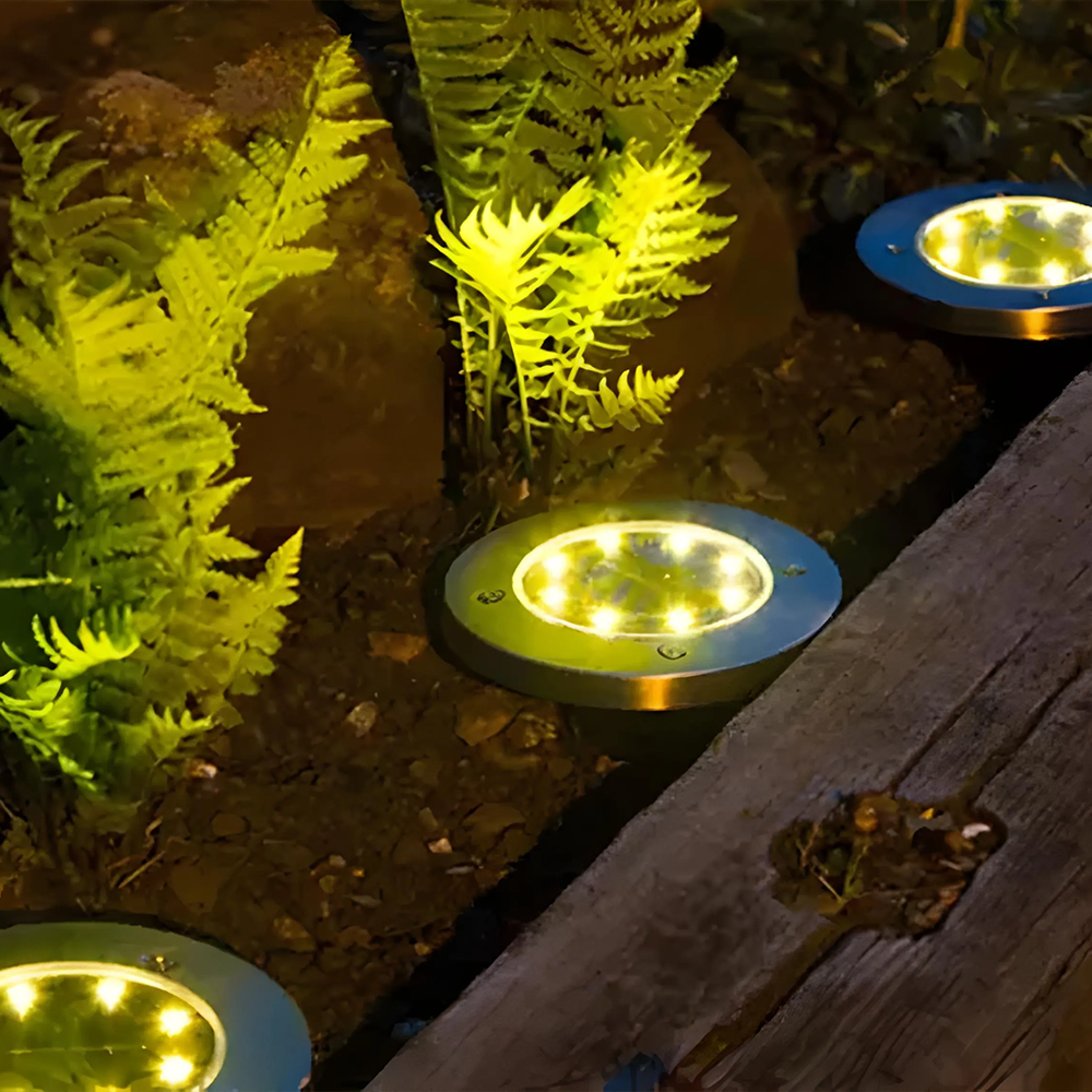 RoundSolar - Outdoor floor spotlight