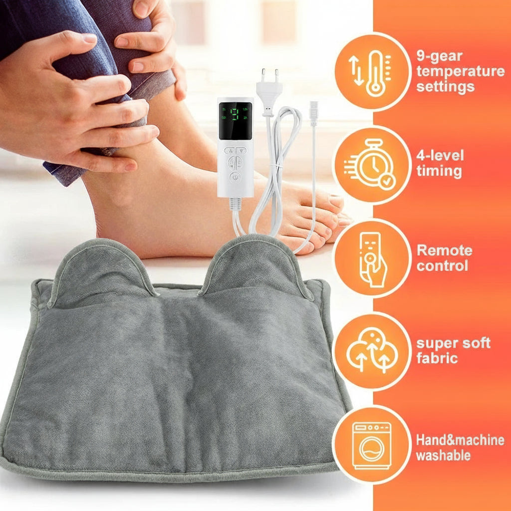 Electric Foot Heating Pad Washable Feet Warmer Heater Household Soft Plush Winter Warm Blanket Foot Warming Mat Home Office