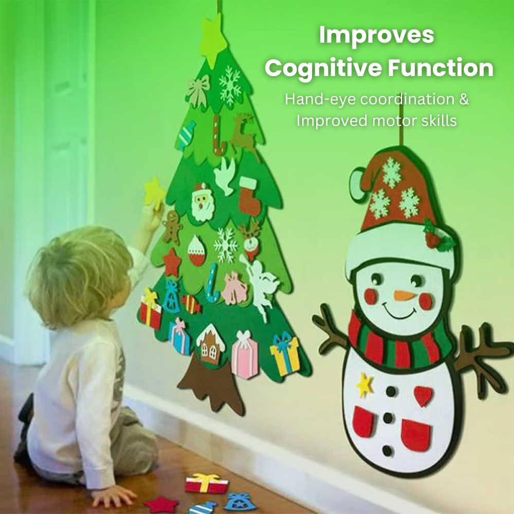 Light Up Felt Christmas Tree
