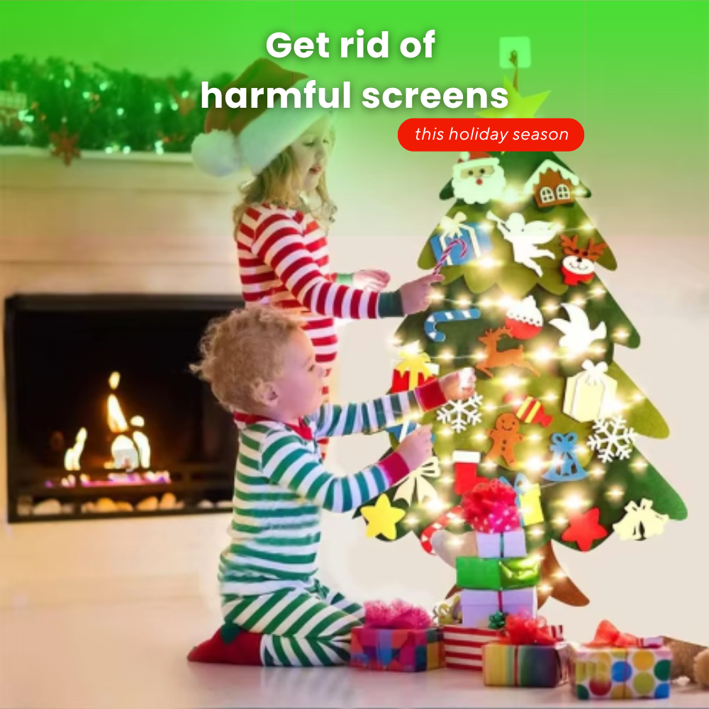 Light Up Felt Christmas Tree