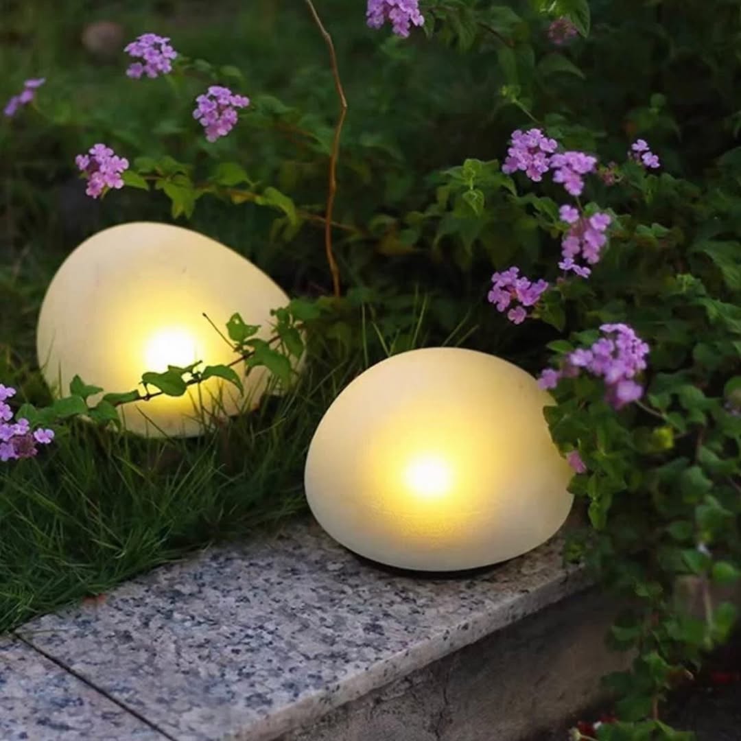 GlowPebble Solar Light Set 2pcs
