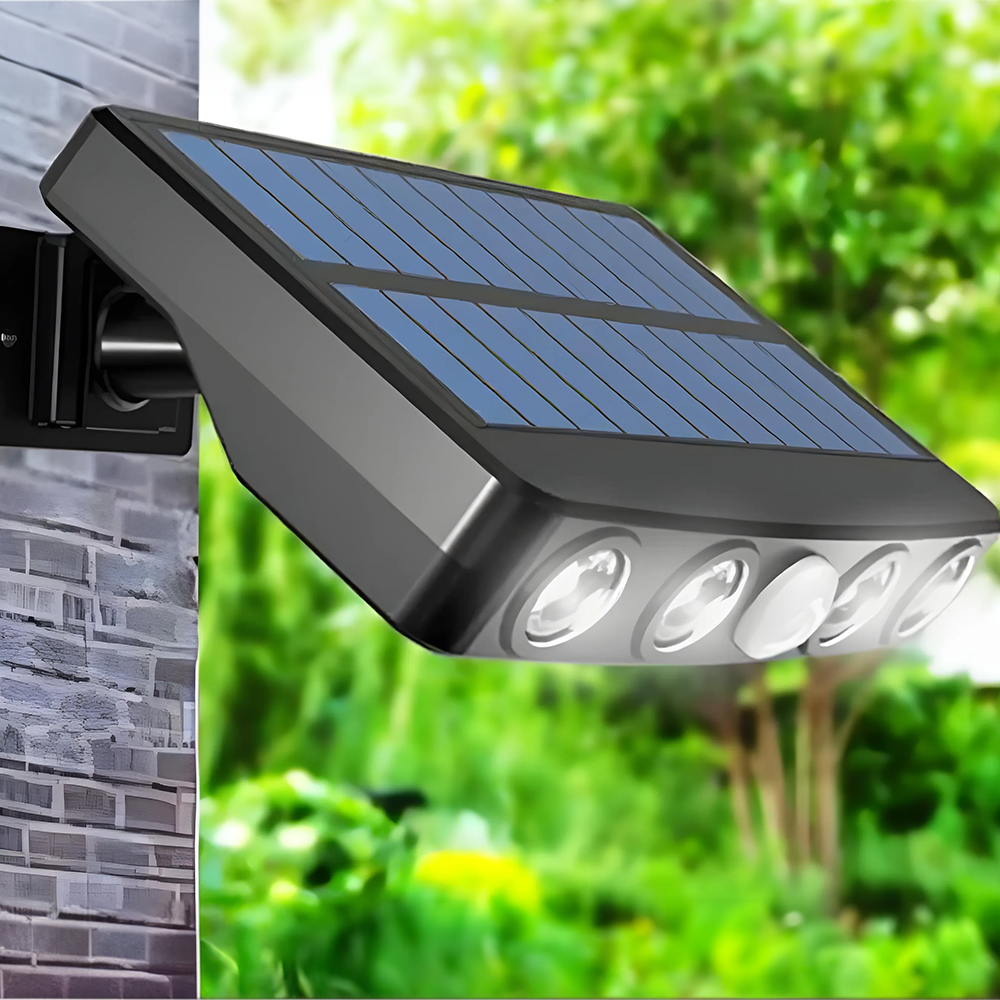 GuardSolar™ – Wide-Angle Solar LED Security Light with Motion Sensor