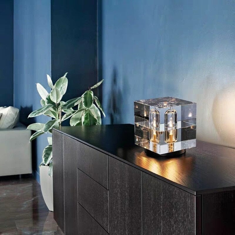 Cubelux – Elegant Nordic Crystal LED Desk Lamp