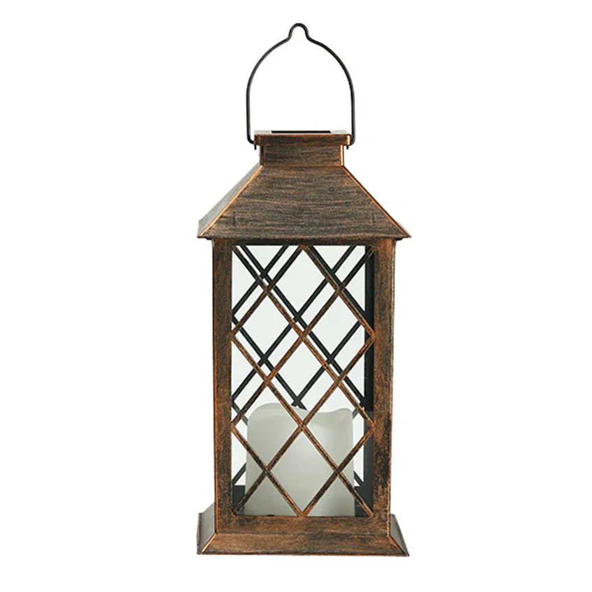 GlowHaven Solar Candle Lantern