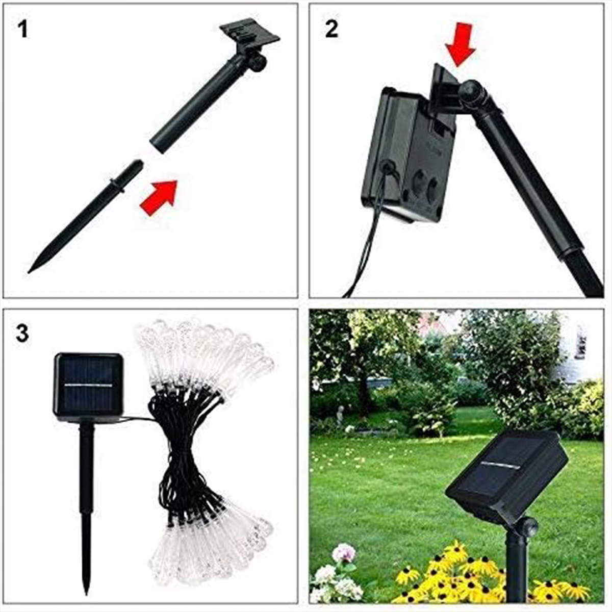 AuroraGlow – Solar RGB Fairy Lights