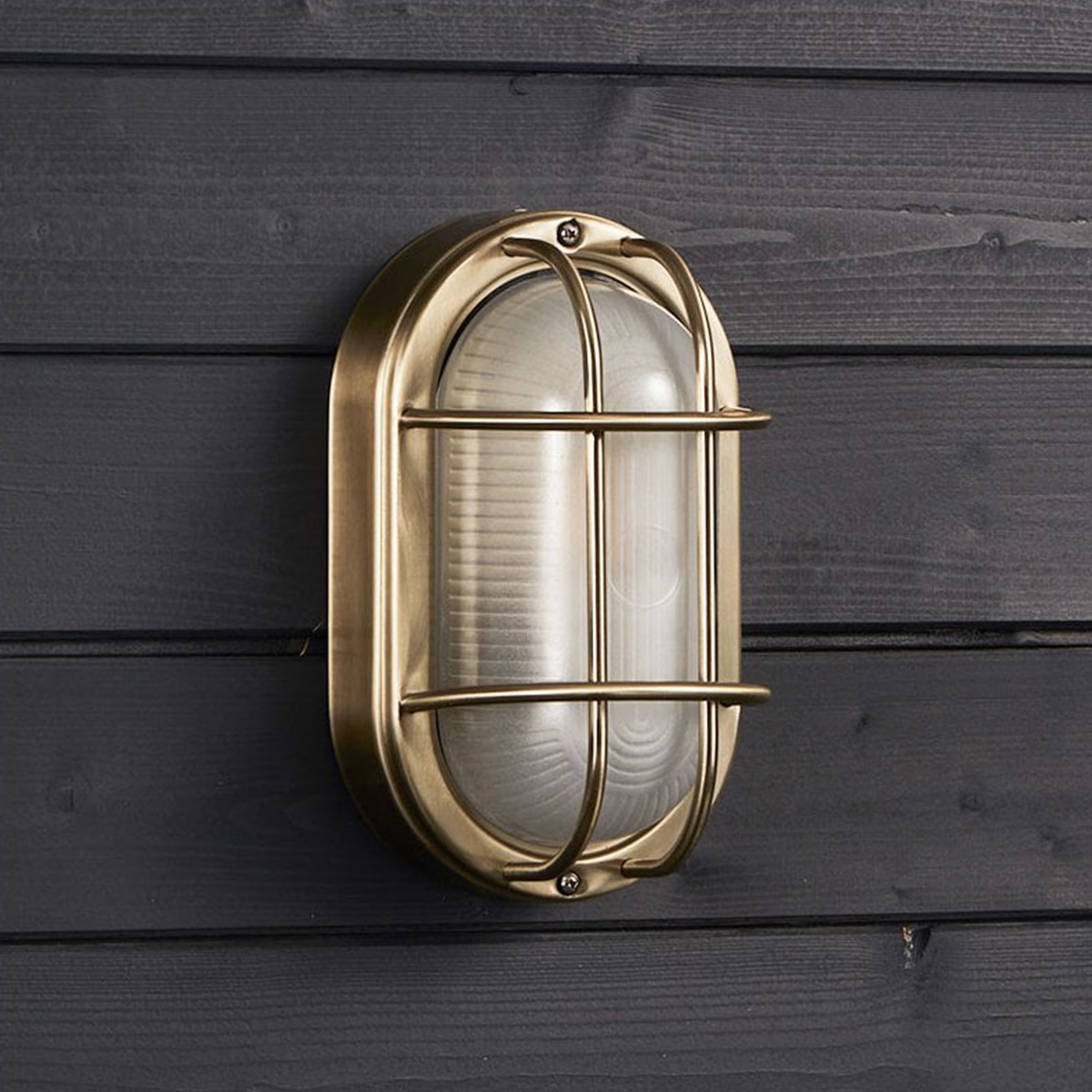 RustiGlow - Oval Solar Wall Light