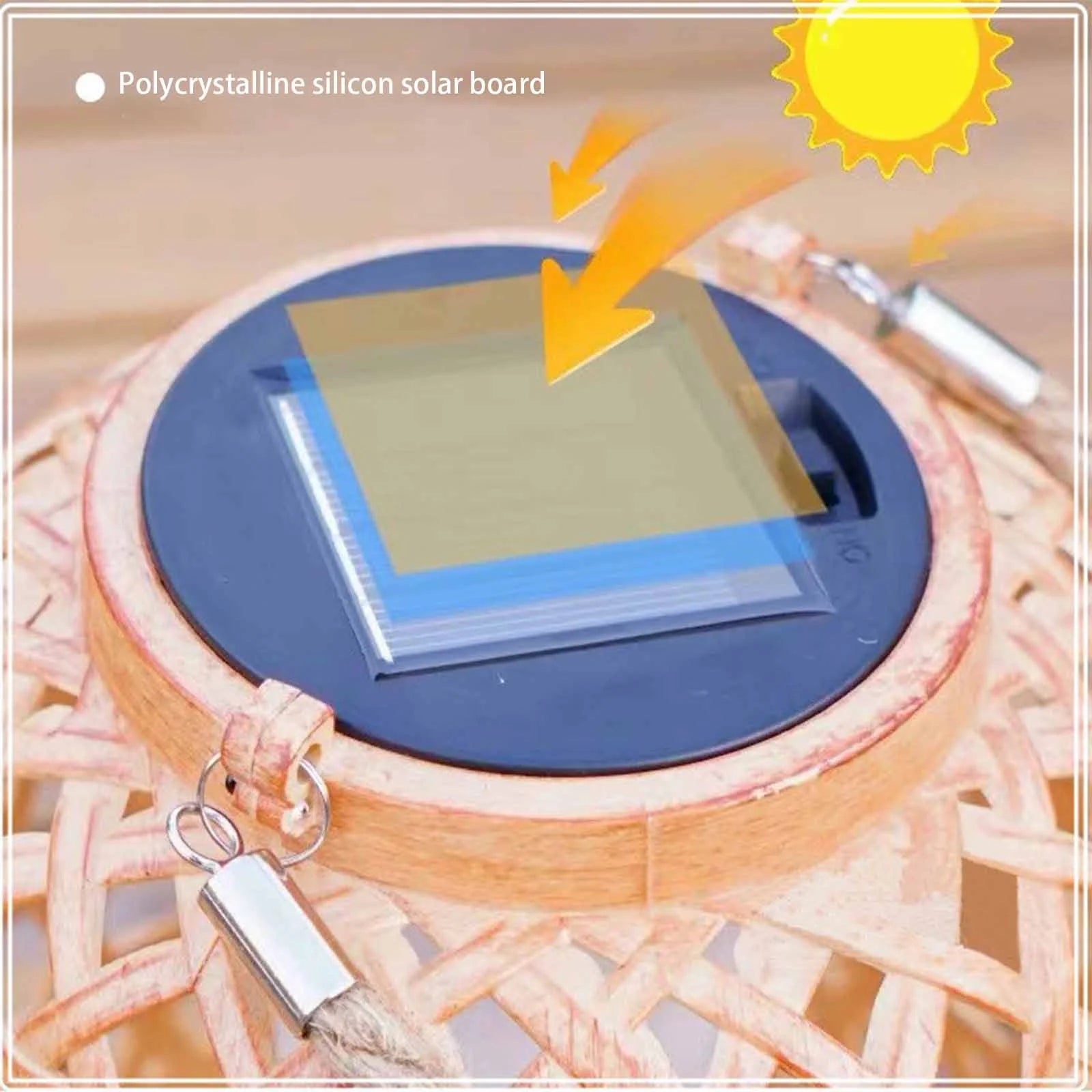 RavaLuna – Rattan Solar Lantern Light for Garden