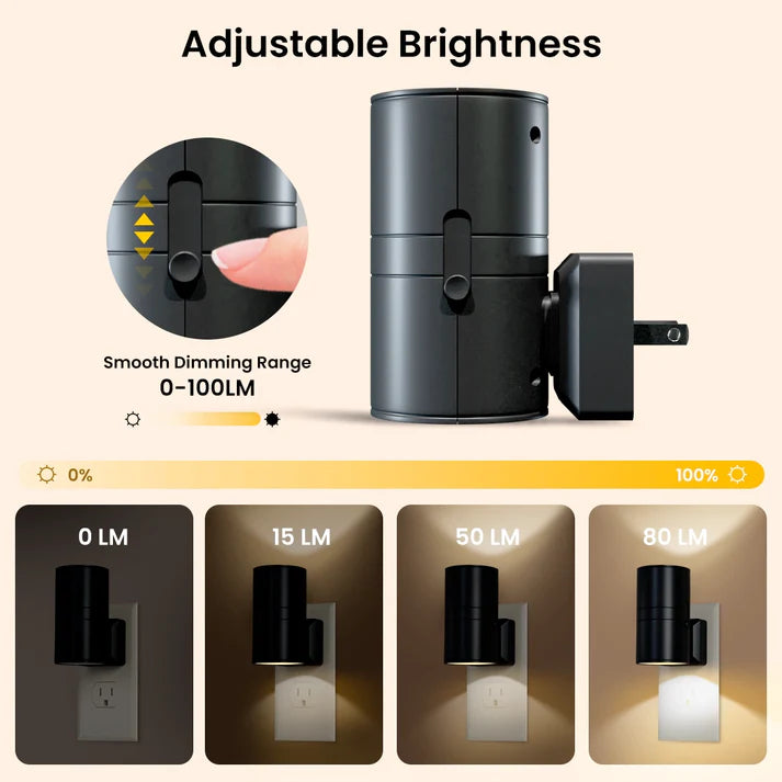ComfortGlow – Adjustable Plug-In Night Light
