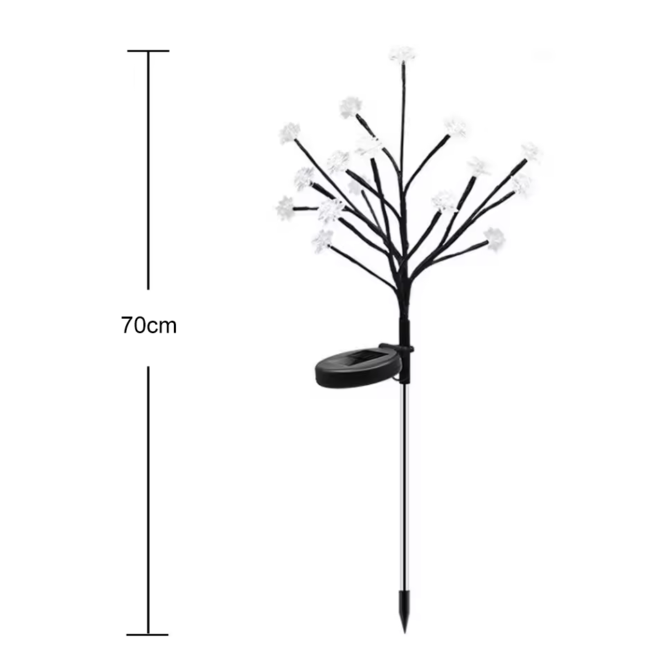 BlossomGlow Solar Garden Stake Lights (2 pcs)